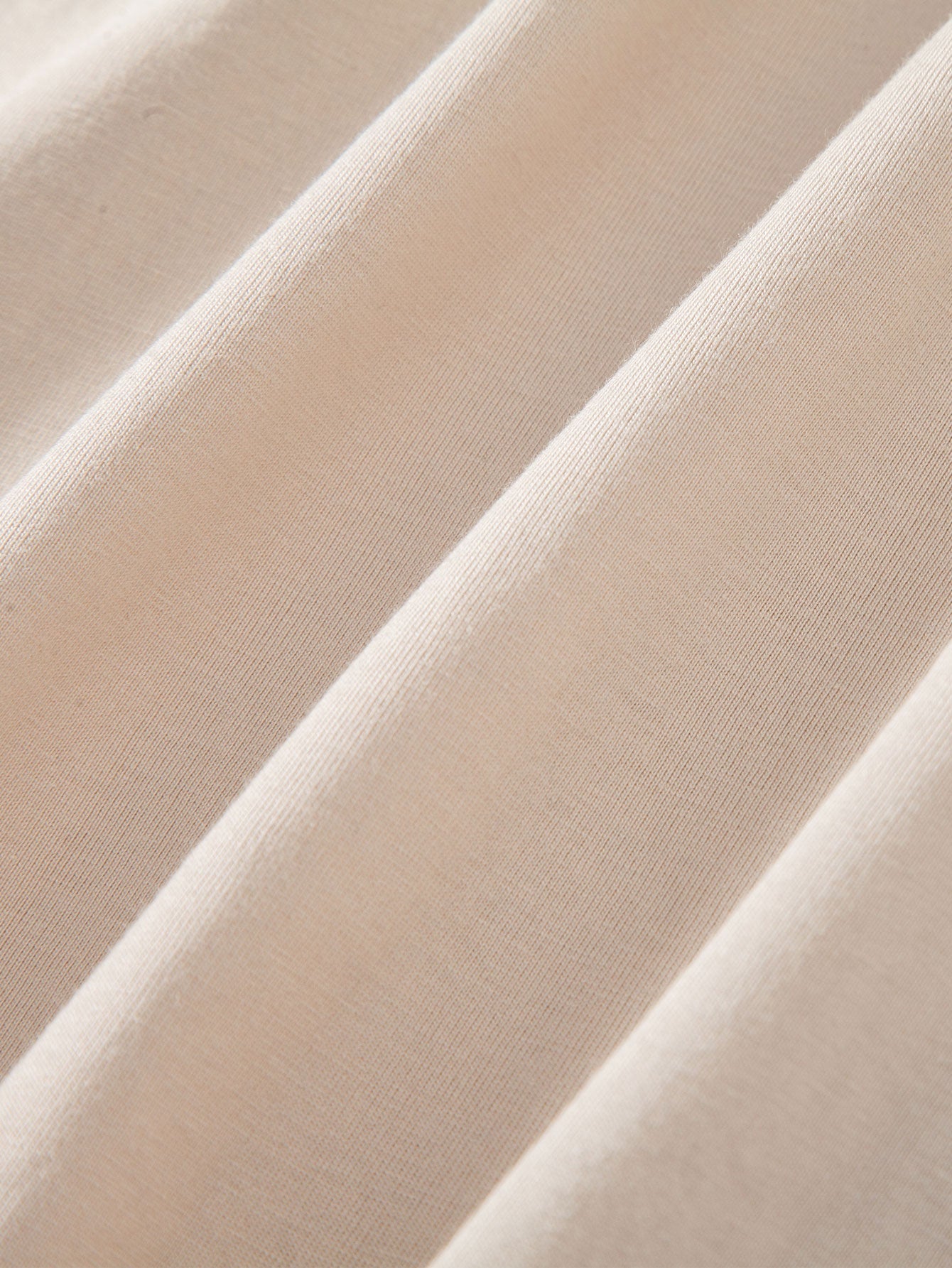 Basic Cotton Arc Hem T-Shirt