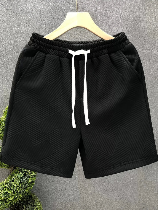 Men’s Casual Geometric Knit Shorts