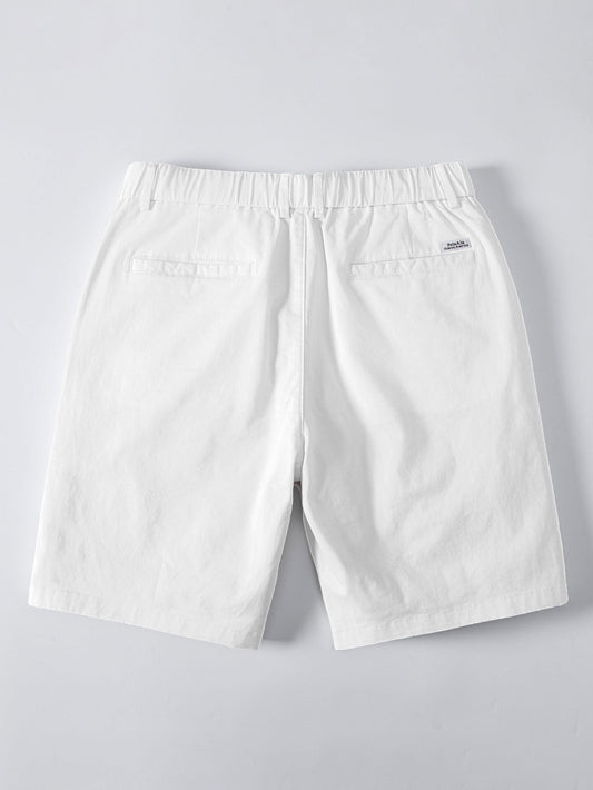 Elastic Waist Chino Shorts