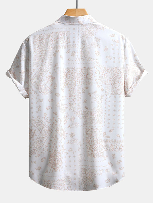 Paisley Print Button Up Shirt