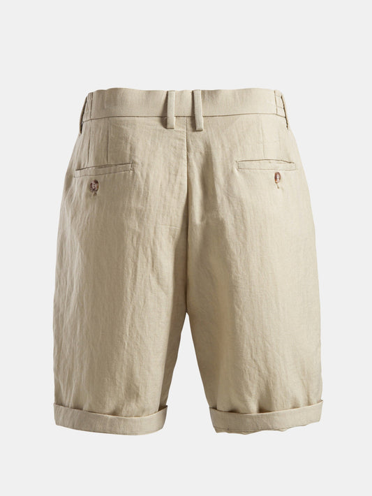 Relaxed Pleated Tailored Shorts