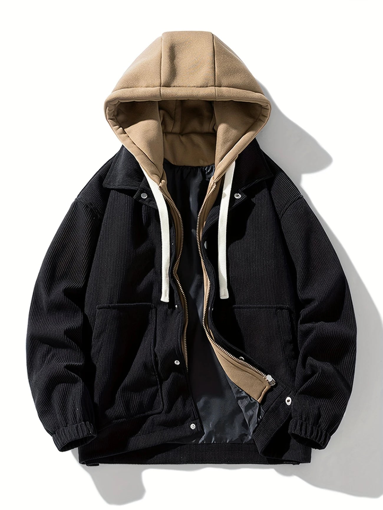 Men's Vintage Industrial Hooded Jacket