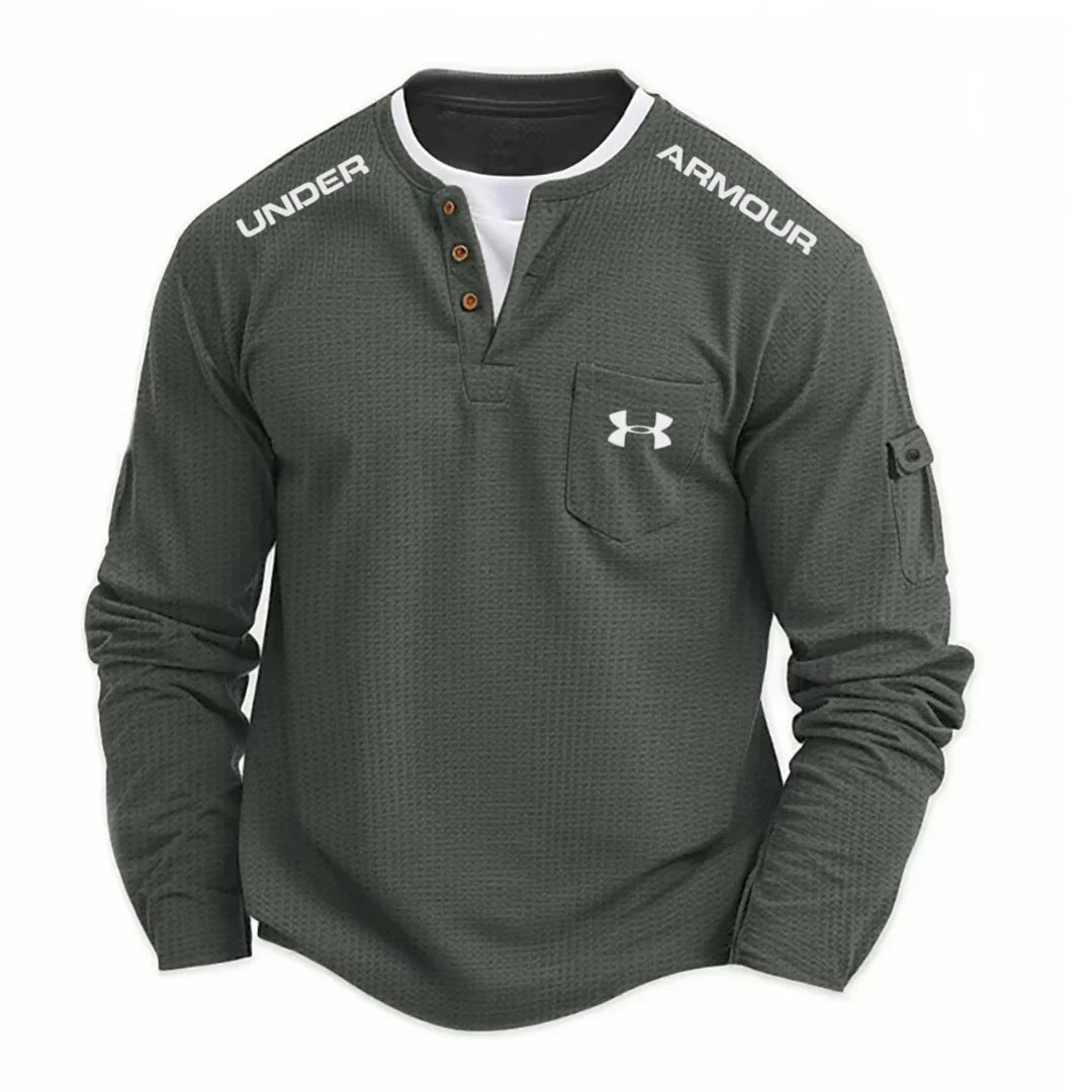 UA™ Men’s Waffle Knit Henley Shirt