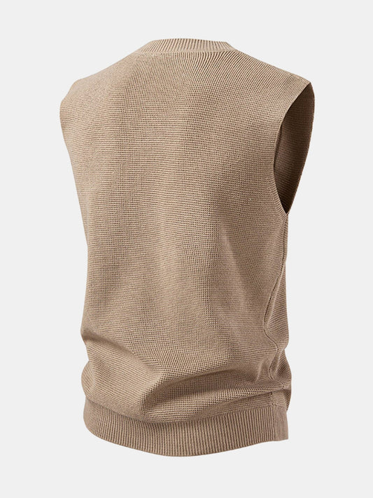 V-Neck Knit Vest