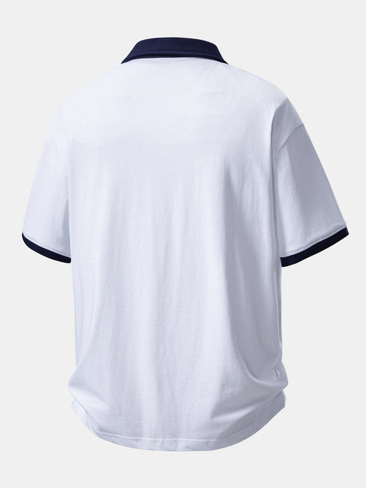 Relax Fit Contrast Cotton Polo