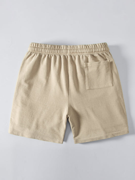Washed Drawstring Shorts