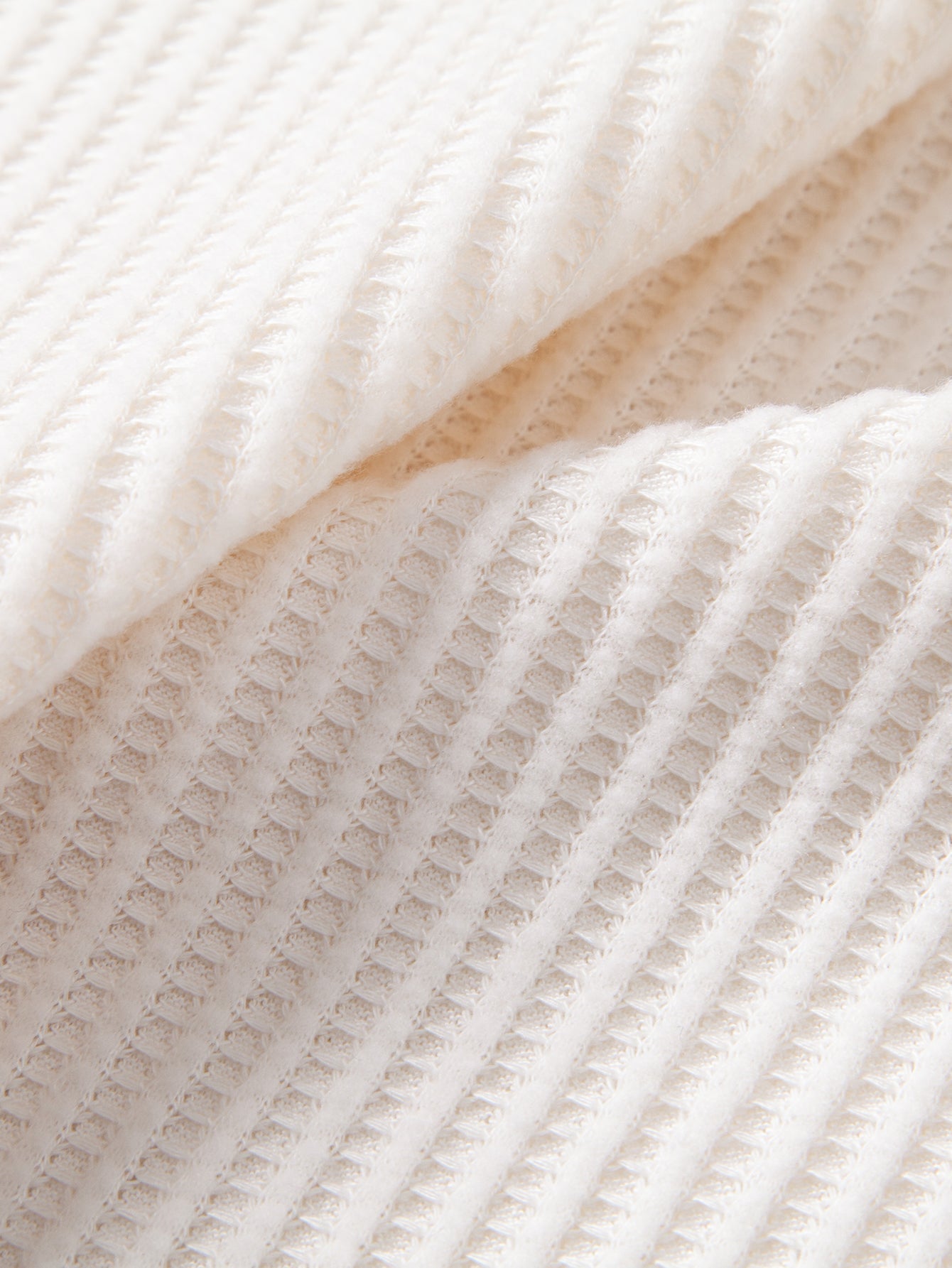 Contrast Waffle T-Shirt With Pocket & Drawstring Knitted Waffle Pants