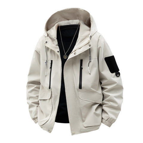 Men’s Versatile Water-Repellent Hooded Jacket