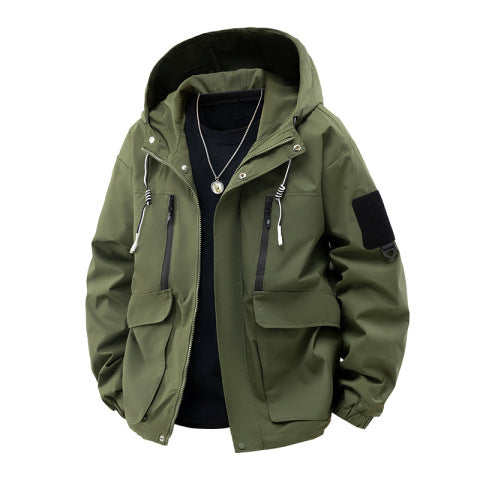 Men’s Versatile Water-Repellent Hooded Jacket
