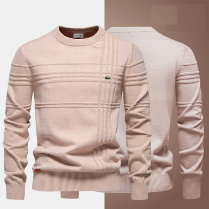 Luxury Ribbed Knit Crew