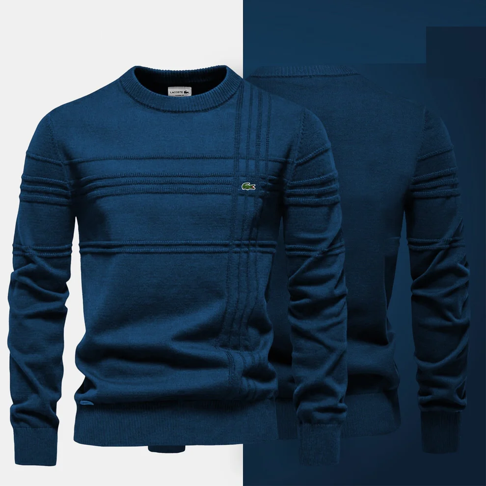 Luxury Ribbed Knit Crew