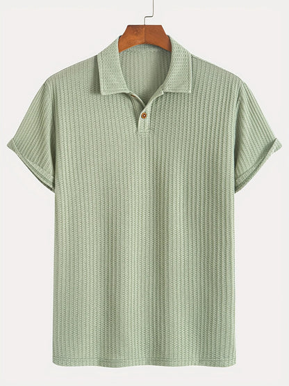 Men's Summer Knit Short Sleeve Shirt