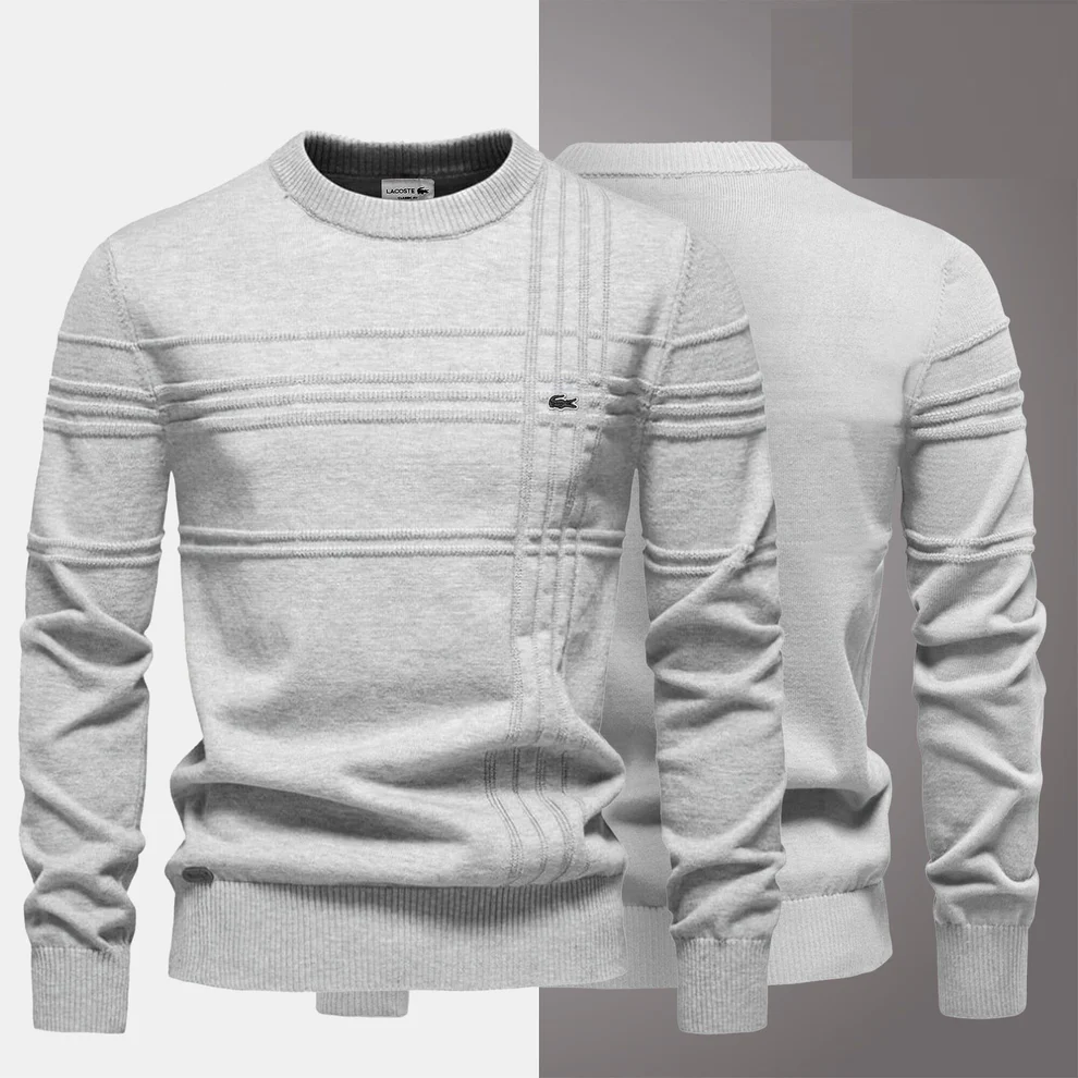 Luxury Ribbed Knit Crew