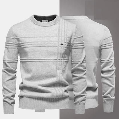 Luxury Ribbed Knit Crew