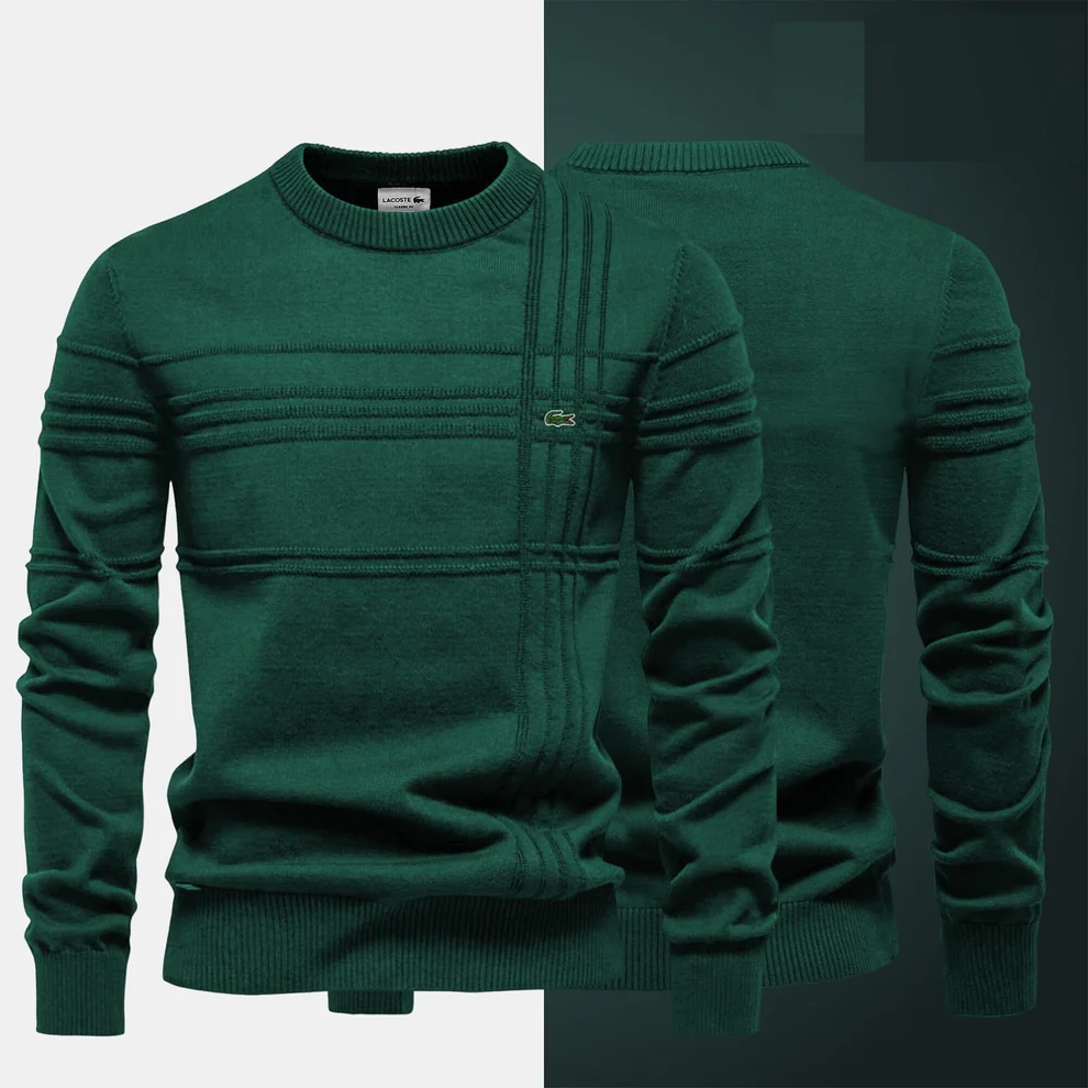 Luxury Ribbed Knit Crew
