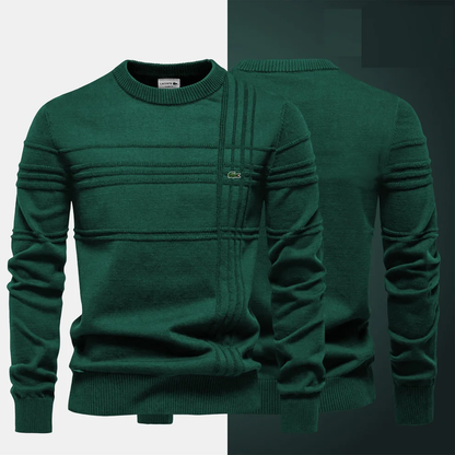 Luxury Ribbed Knit Crew
