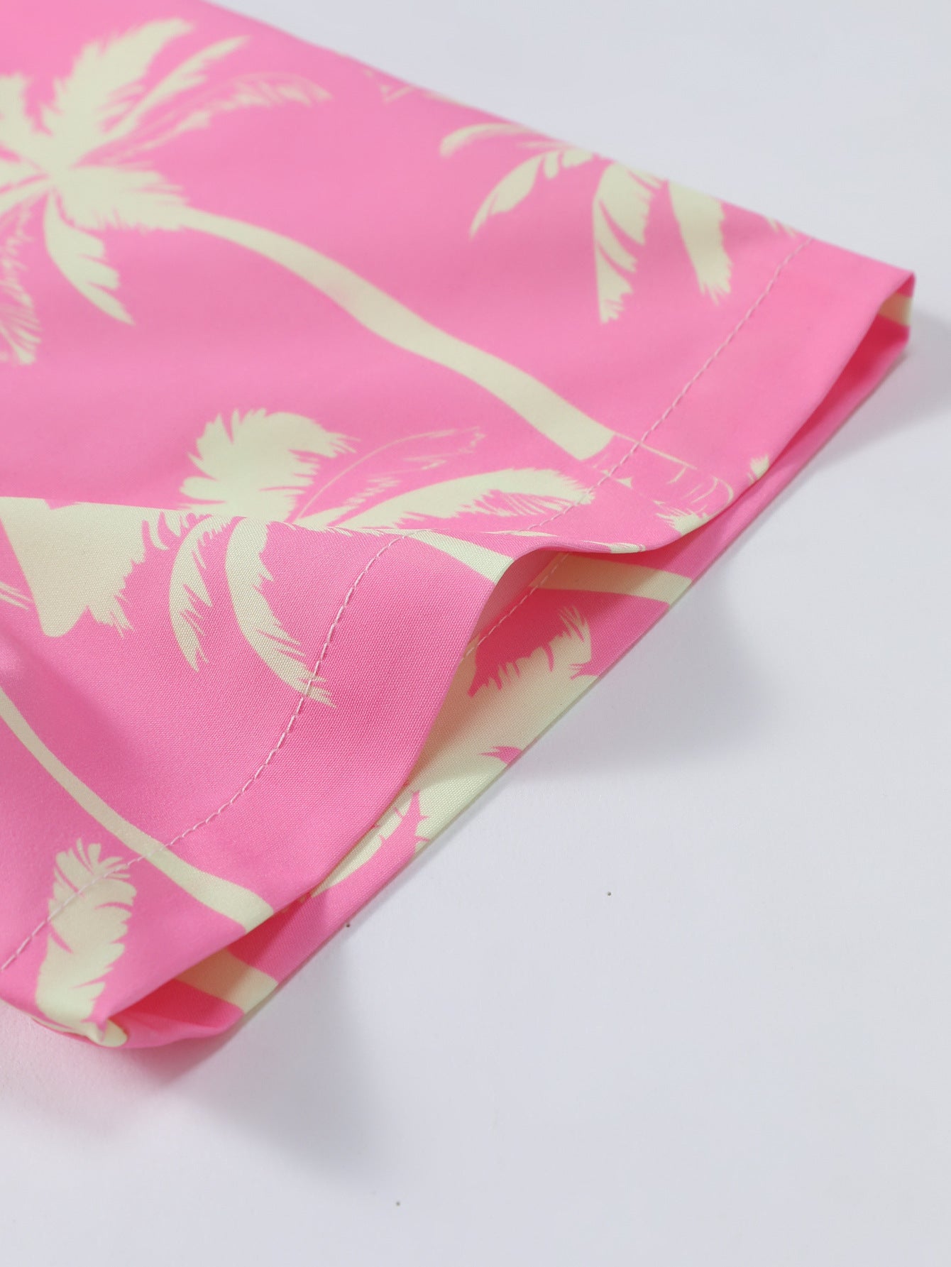 Palm Tree Print Button Up Shirt