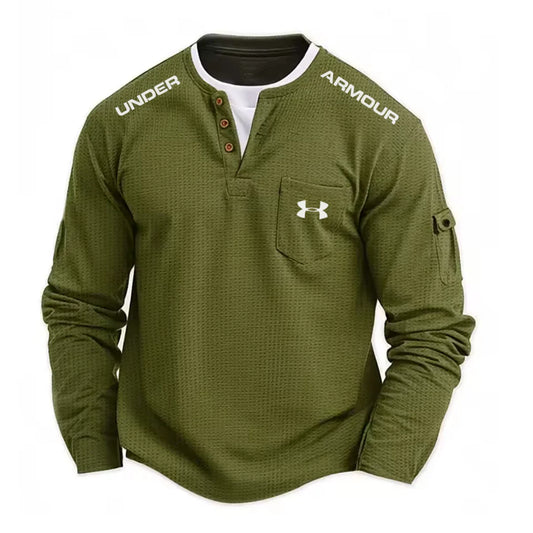 UA™ Men’s Waffle Knit Henley Shirt