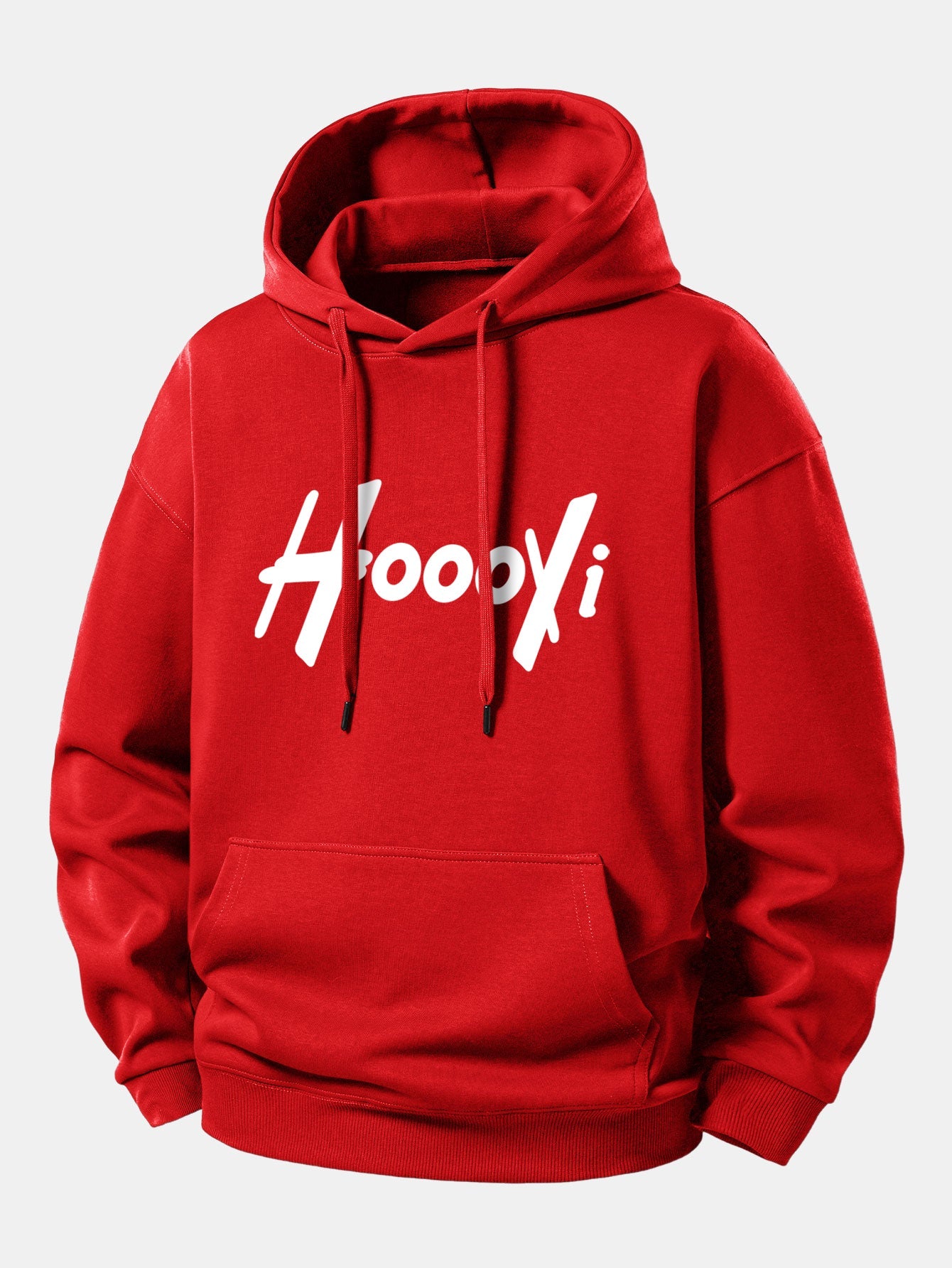 Hoooyi Print Relax Fit Hoodie