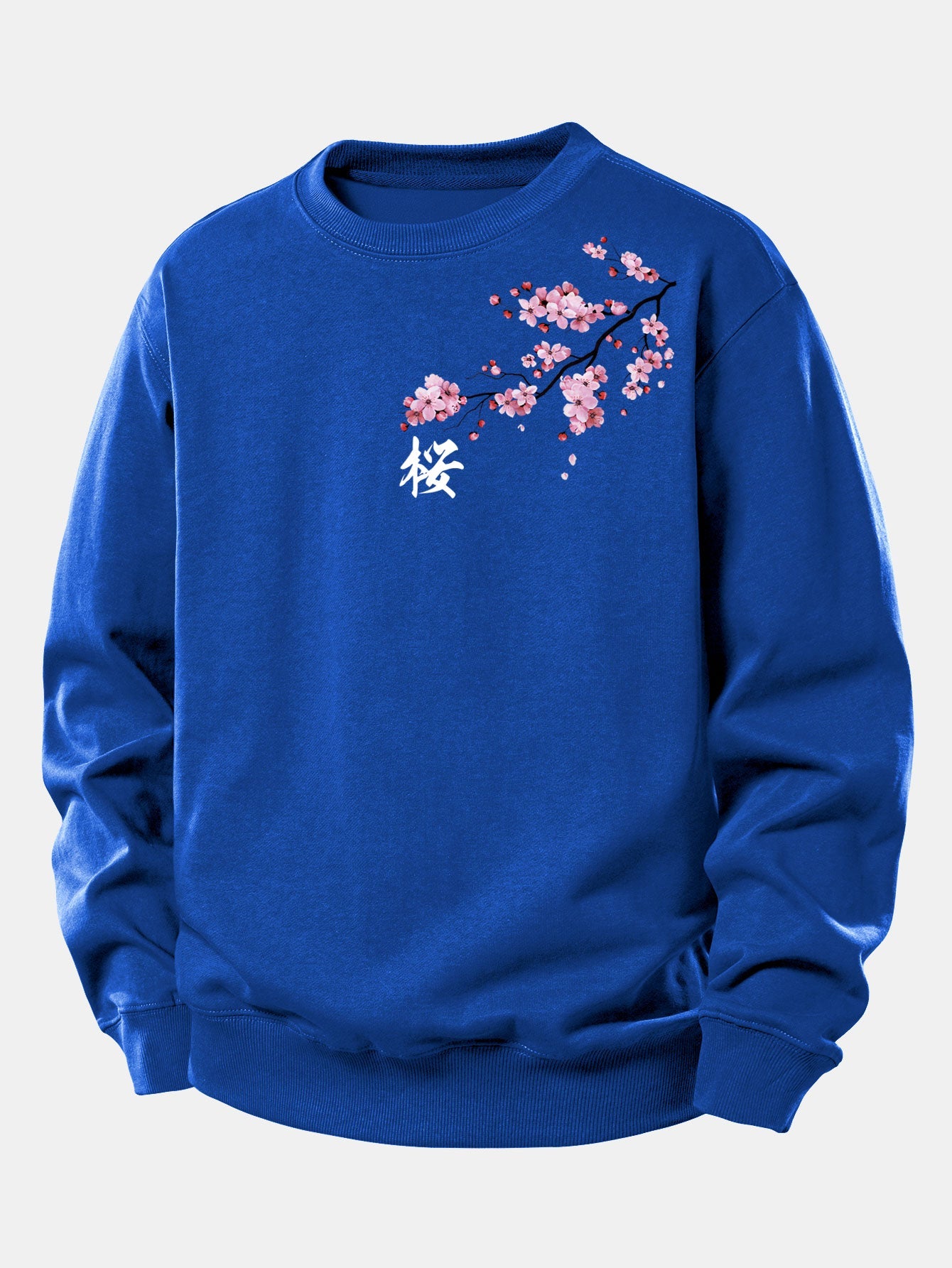 Cherry Blossoms Print Relax Fit Sweatshirt