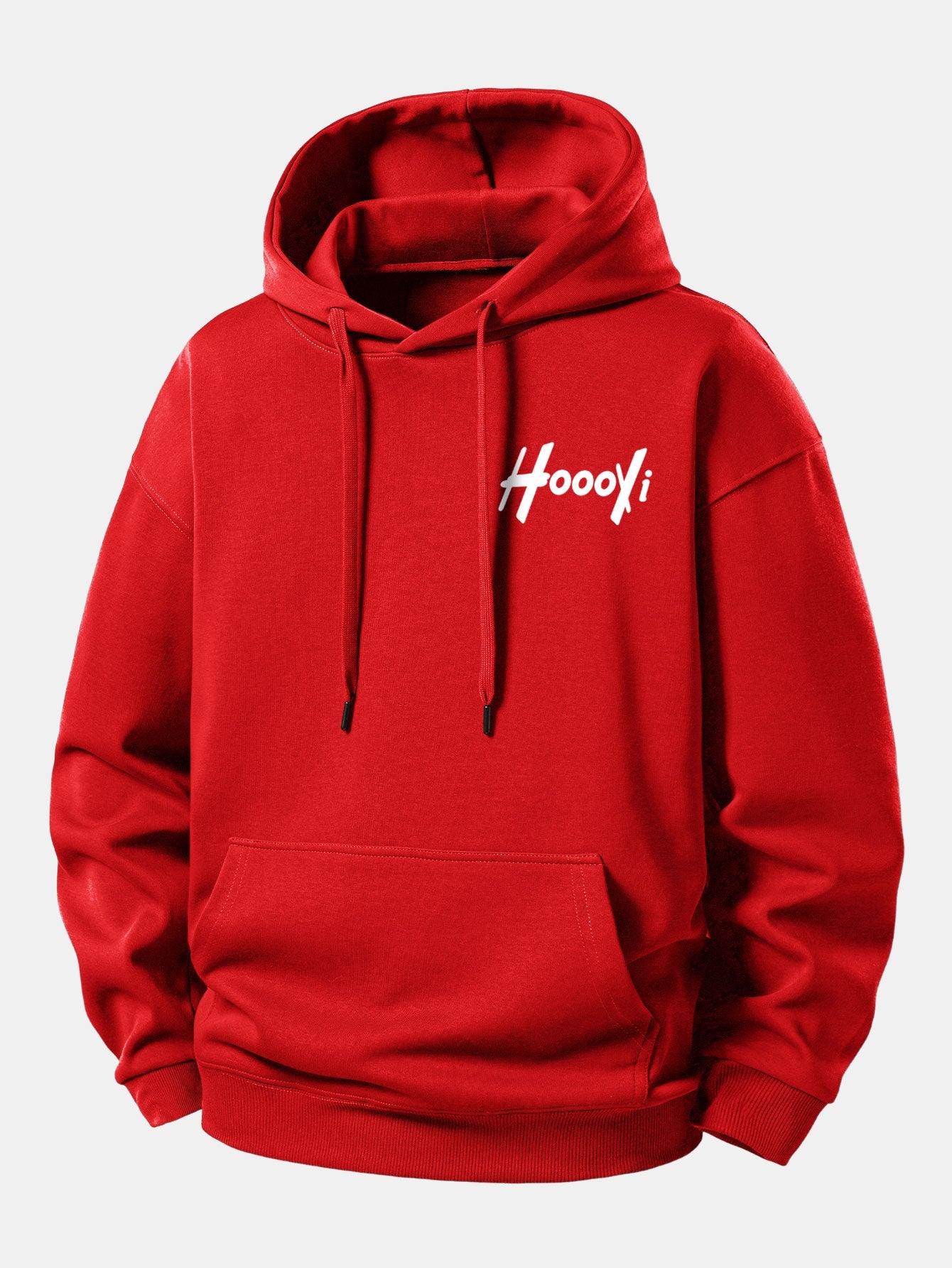 Hoooyi Print Relax Fit Hoodie