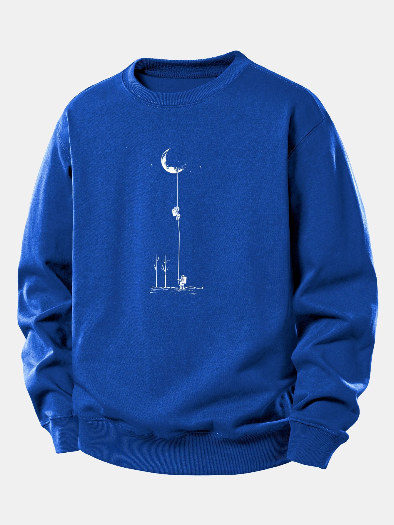 Lunar Astronaut Print Relax Fit Sweatshirt