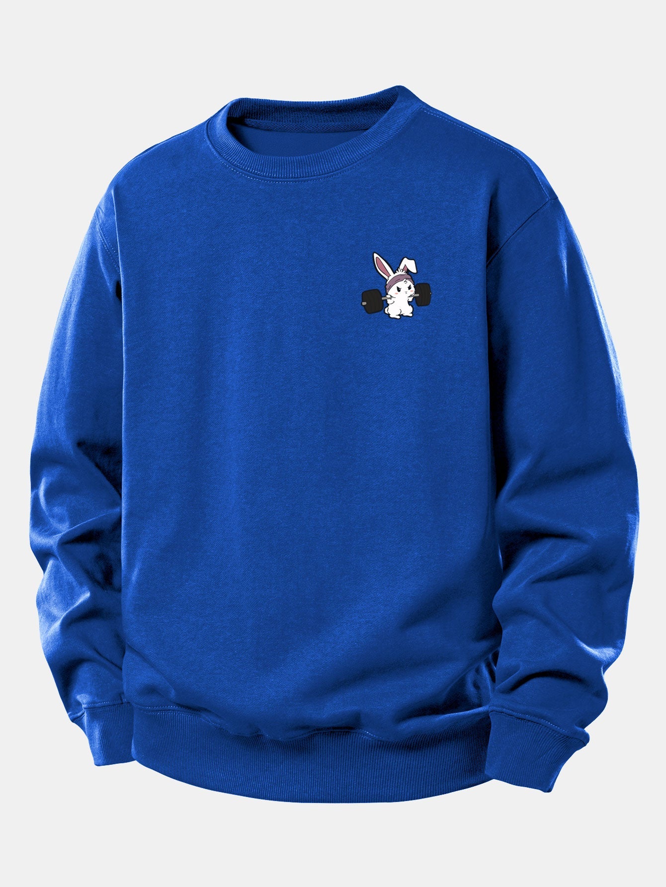 Fitness Rabbit Print Relax Fit Sweatshirt