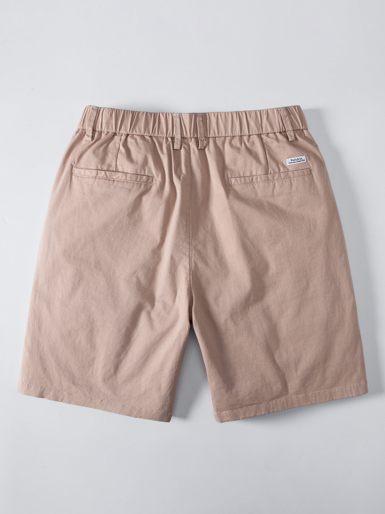 Elastic Waist Chino Shorts