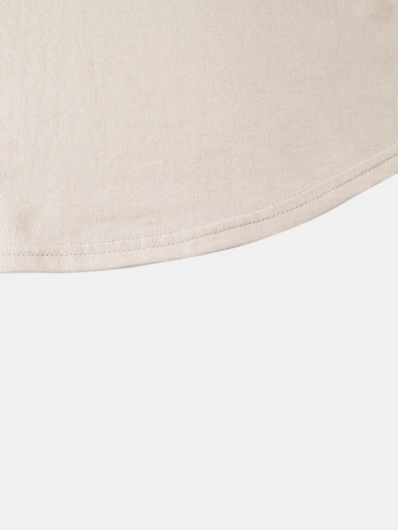 3 Pieces Basic Cotton Arc Hem T-Shirts