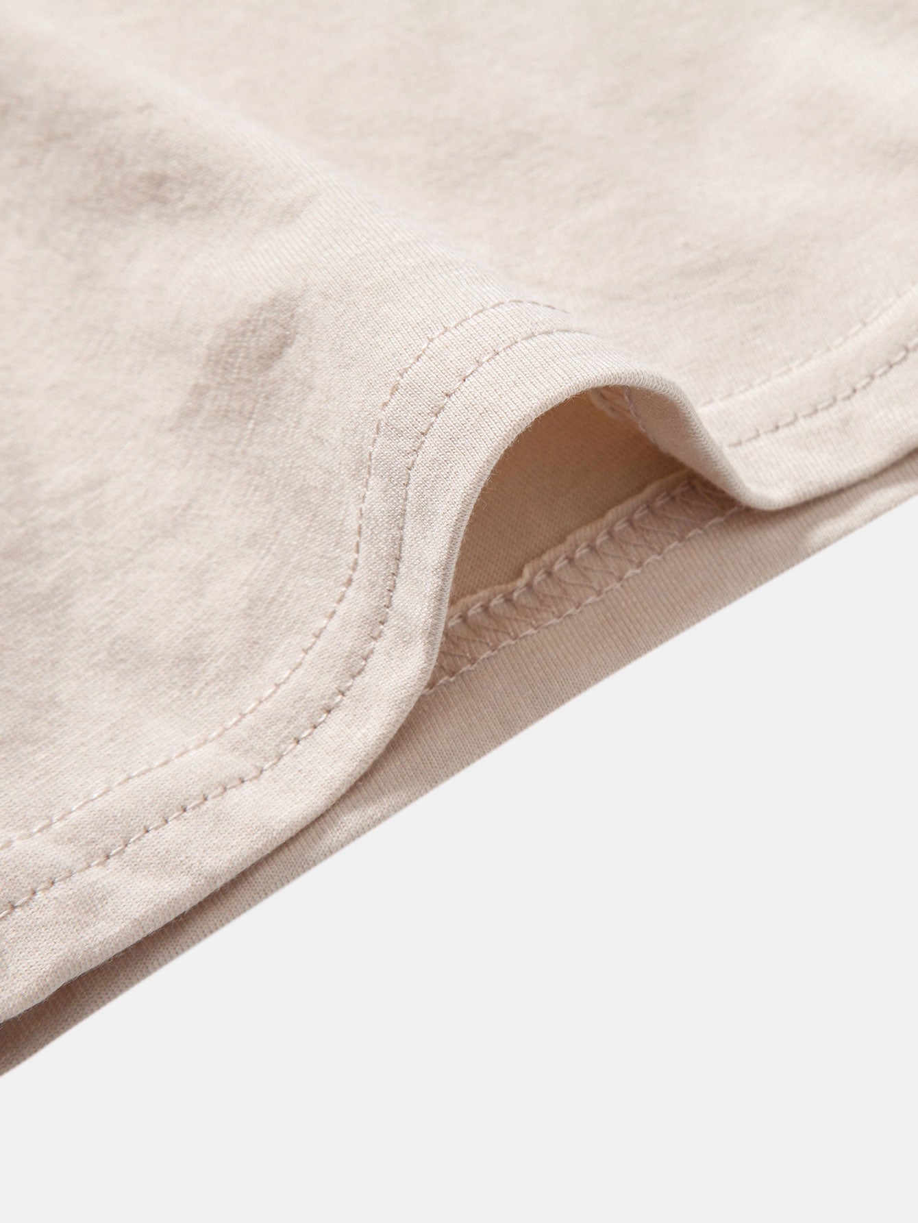 5 Pieces Basic Cotton Arc Hem T-Shirts