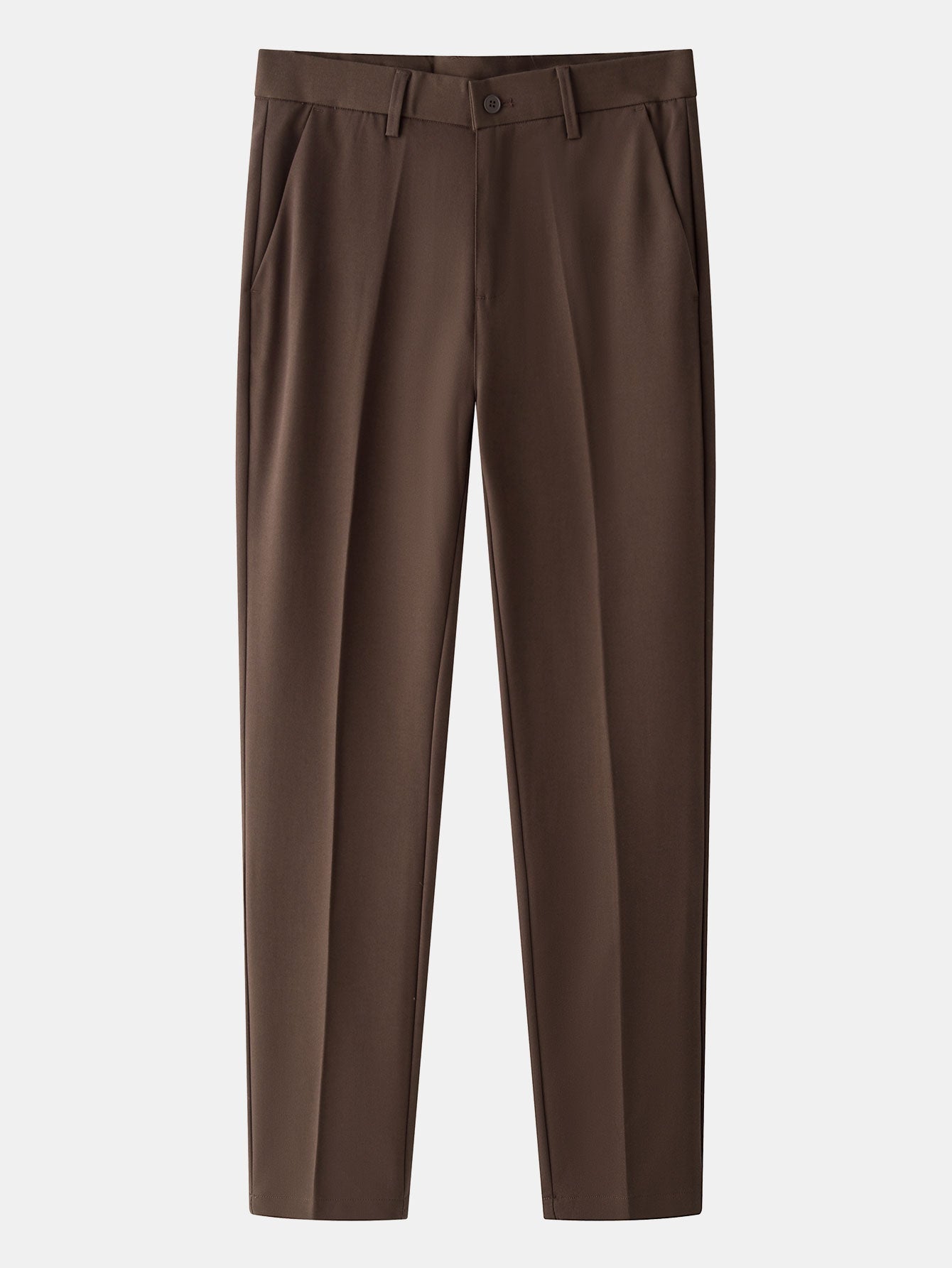 Contrast Trim Crew Neck Knit T-Shirt & Slim Fit Tapered Trousers