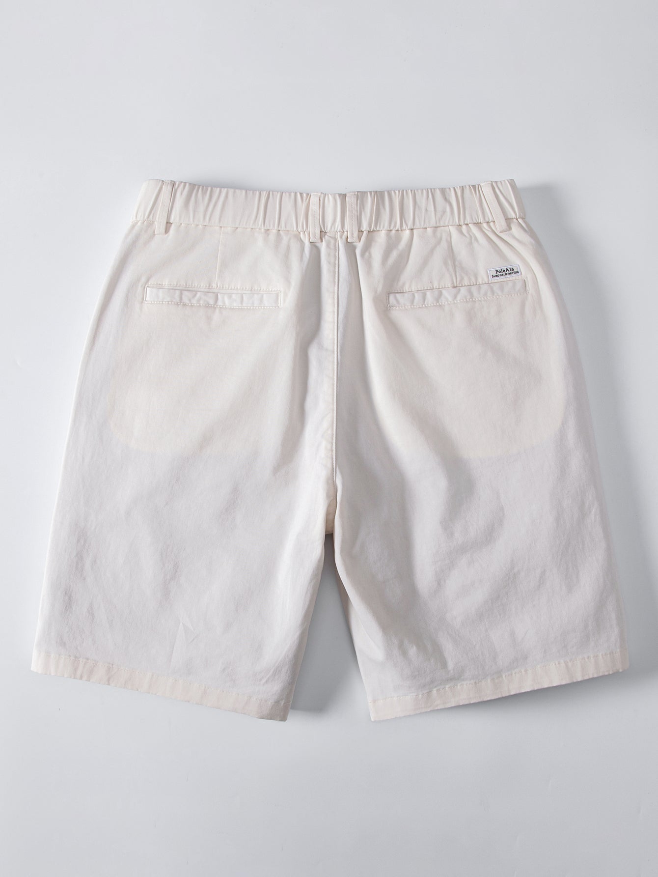 Elastic Waist Chino Shorts