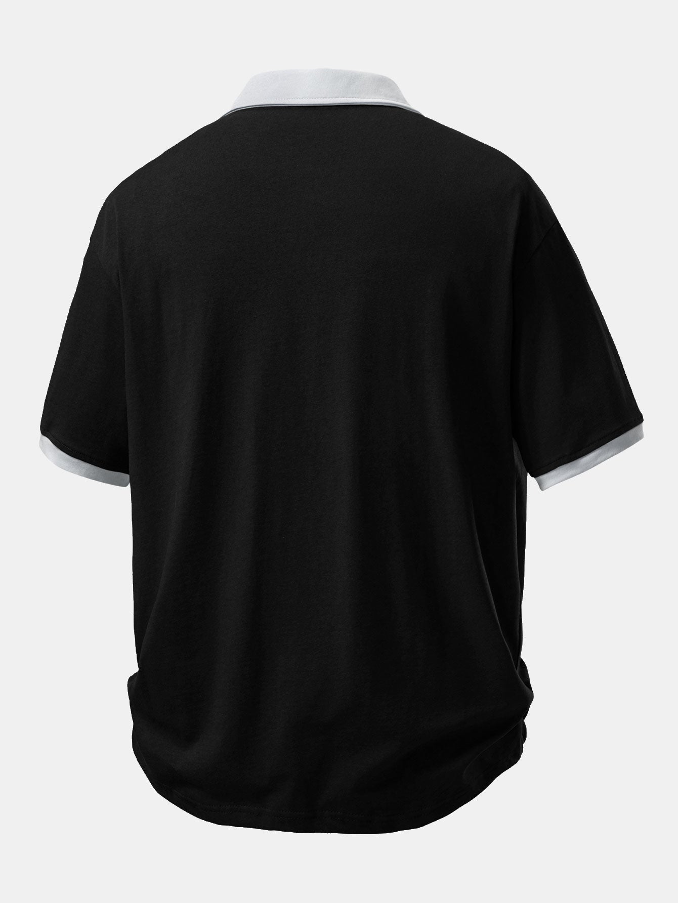 Relax Fit Contrast Cotton Polo & Cotton Drawstring 7" Shorts