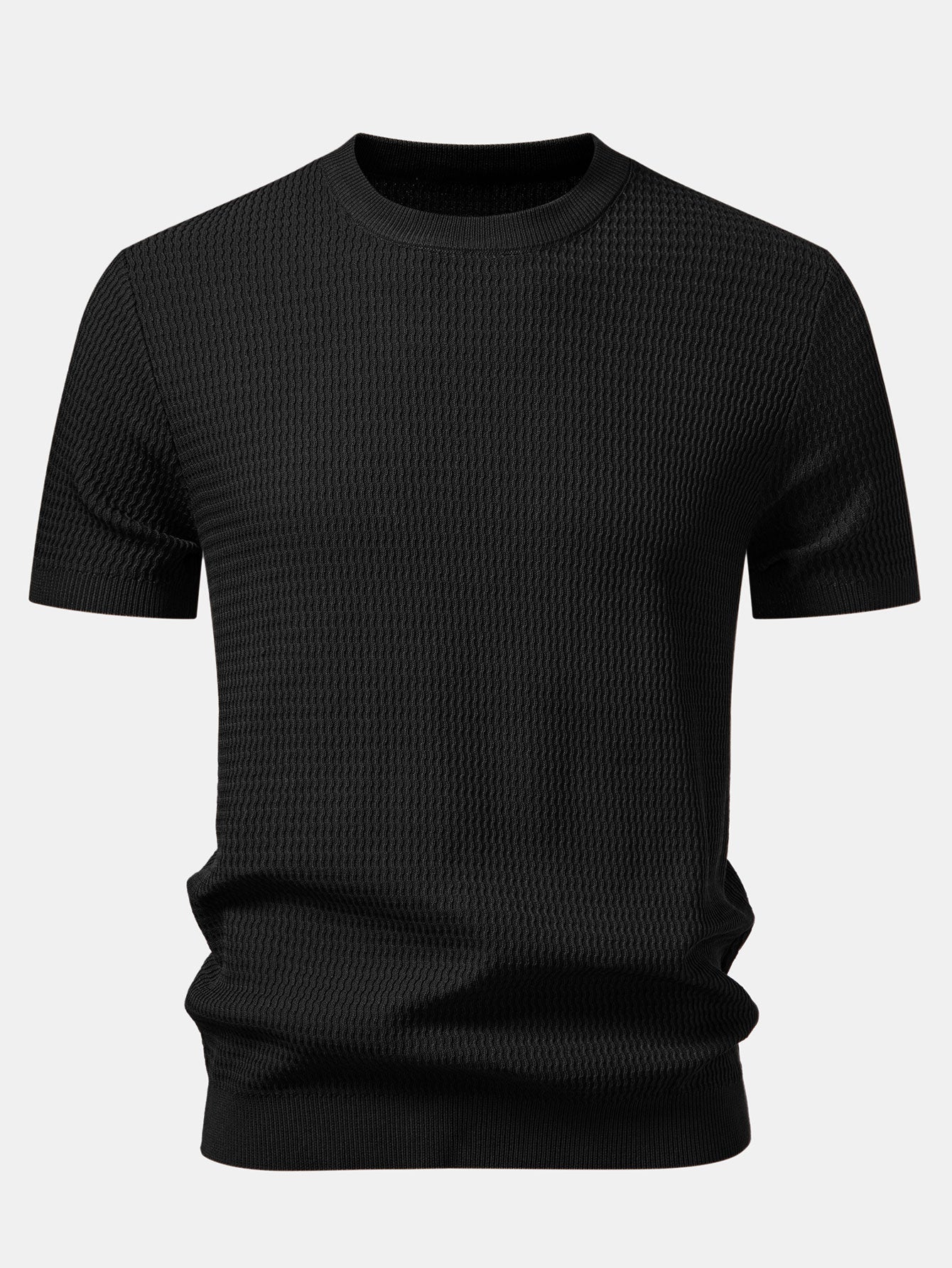 Textured Knit T-Shirt