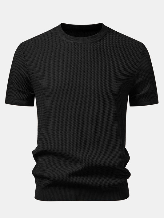 Textured Knit T-Shirt