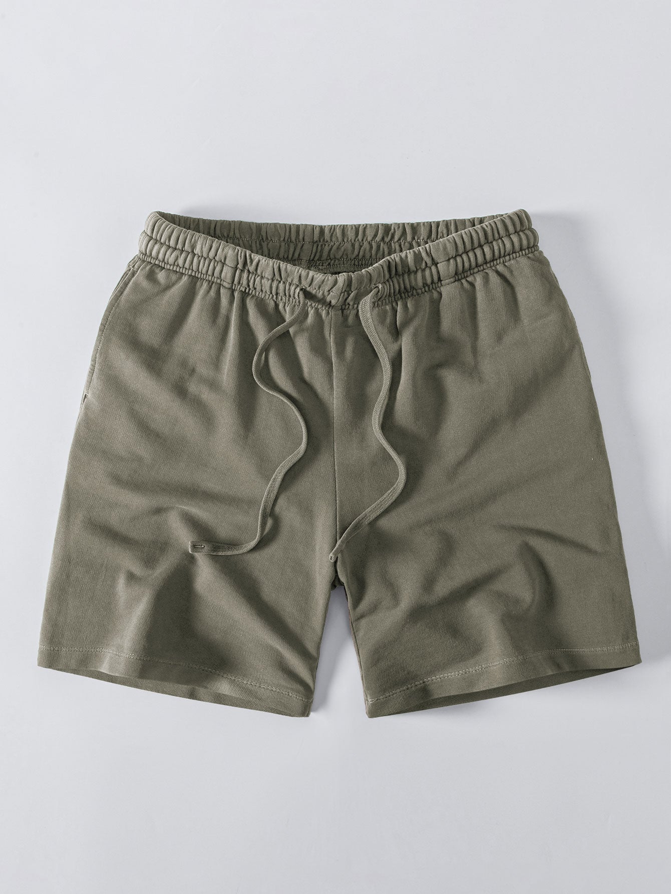 Washed Drawstring Shorts