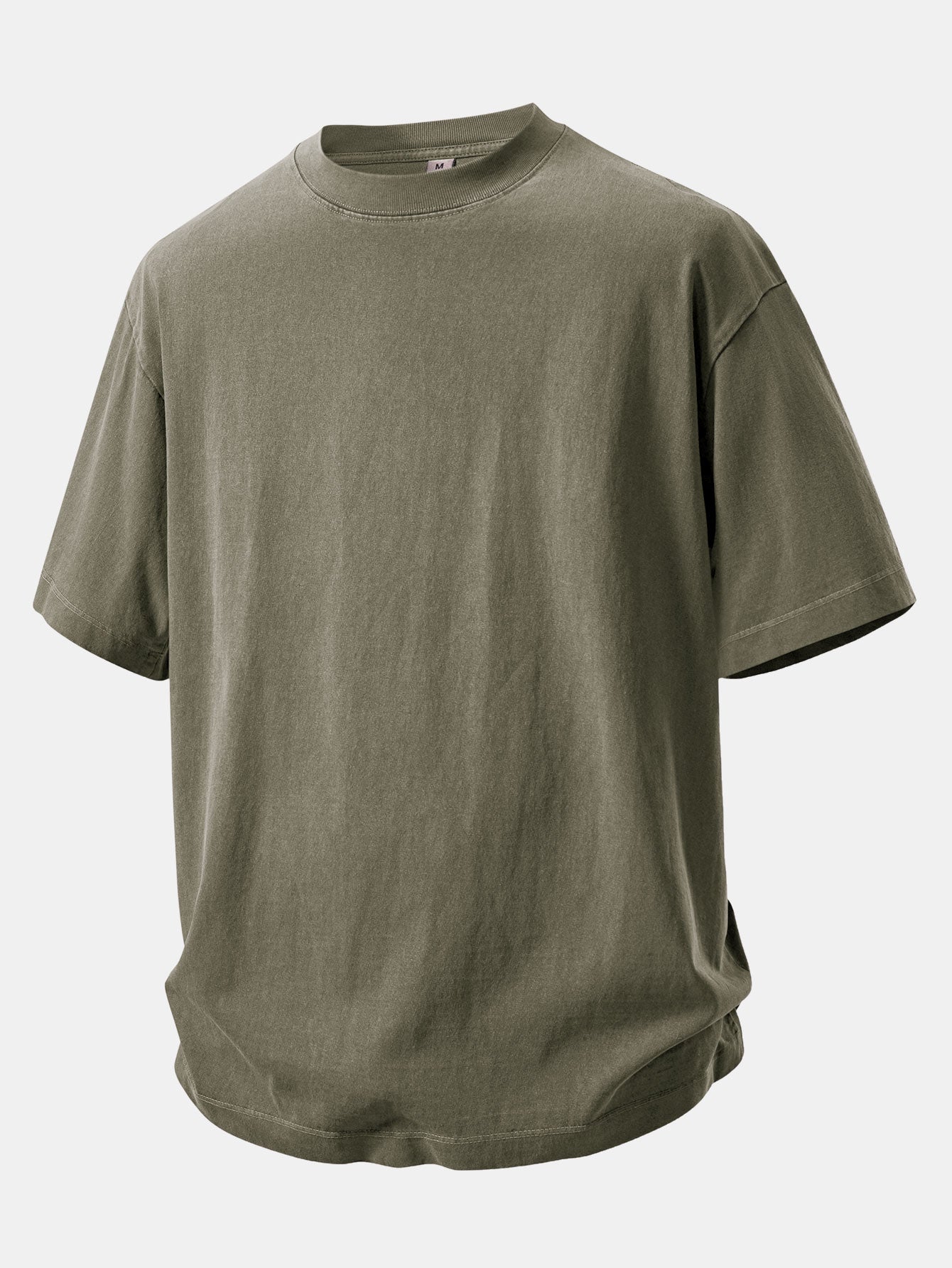 Relax Fit Heavyweight Washed Drop Shoulder T-Shirt & Washed Distressed Drawstring Shorts