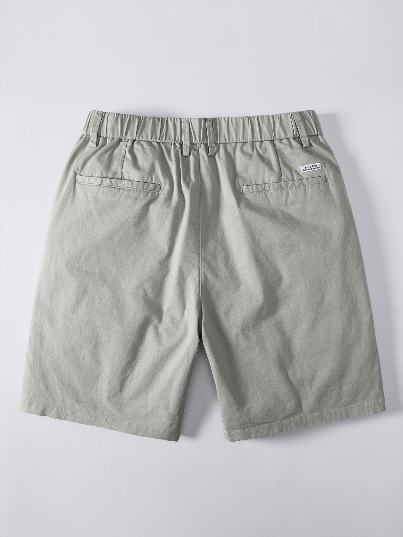 Elastic Waist Chino Shorts
