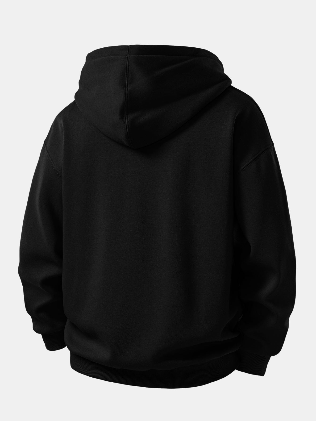 Heart Print Zip-Up Hoodie