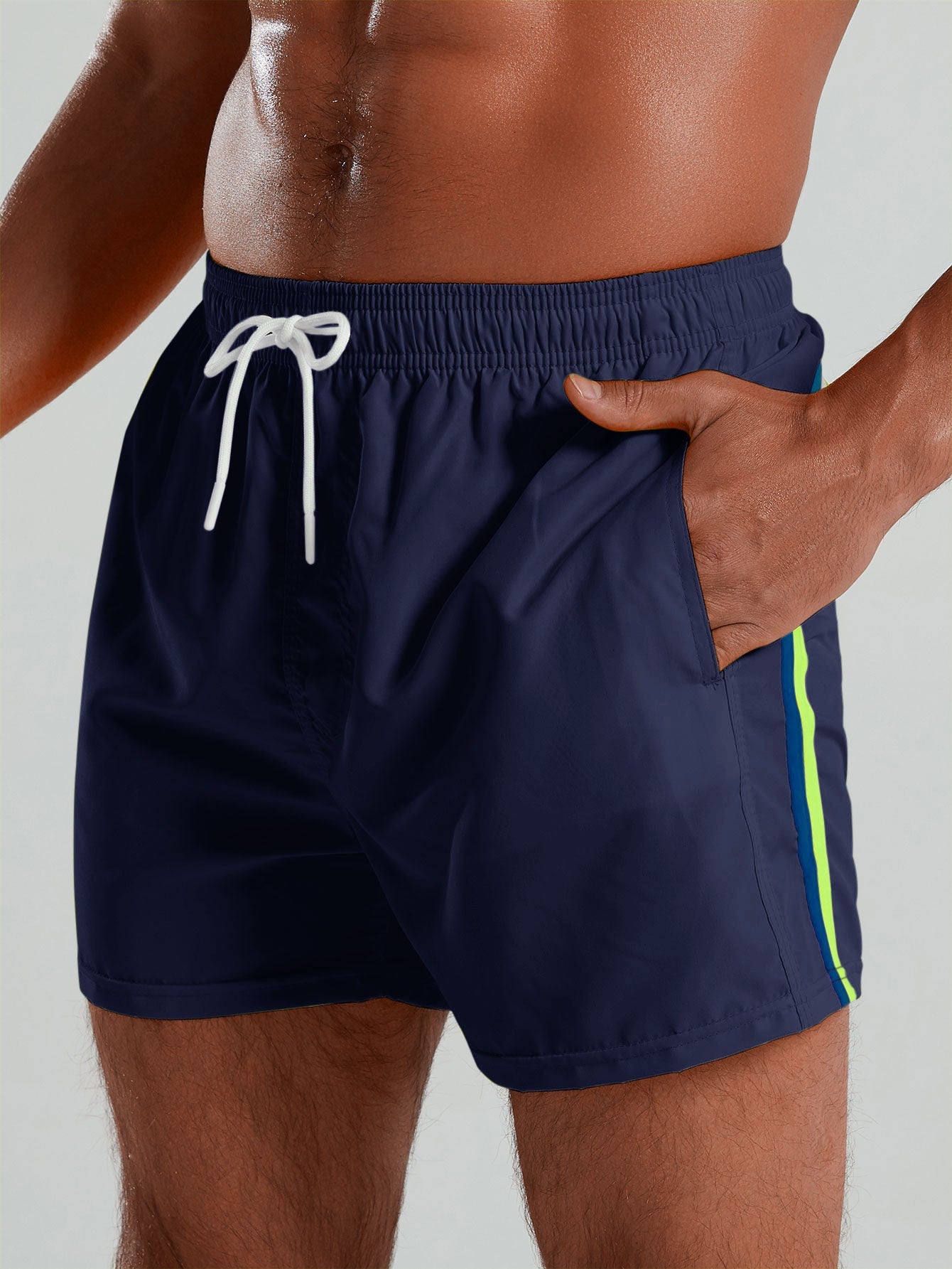 Contrast Trim 3" Swim Shorts