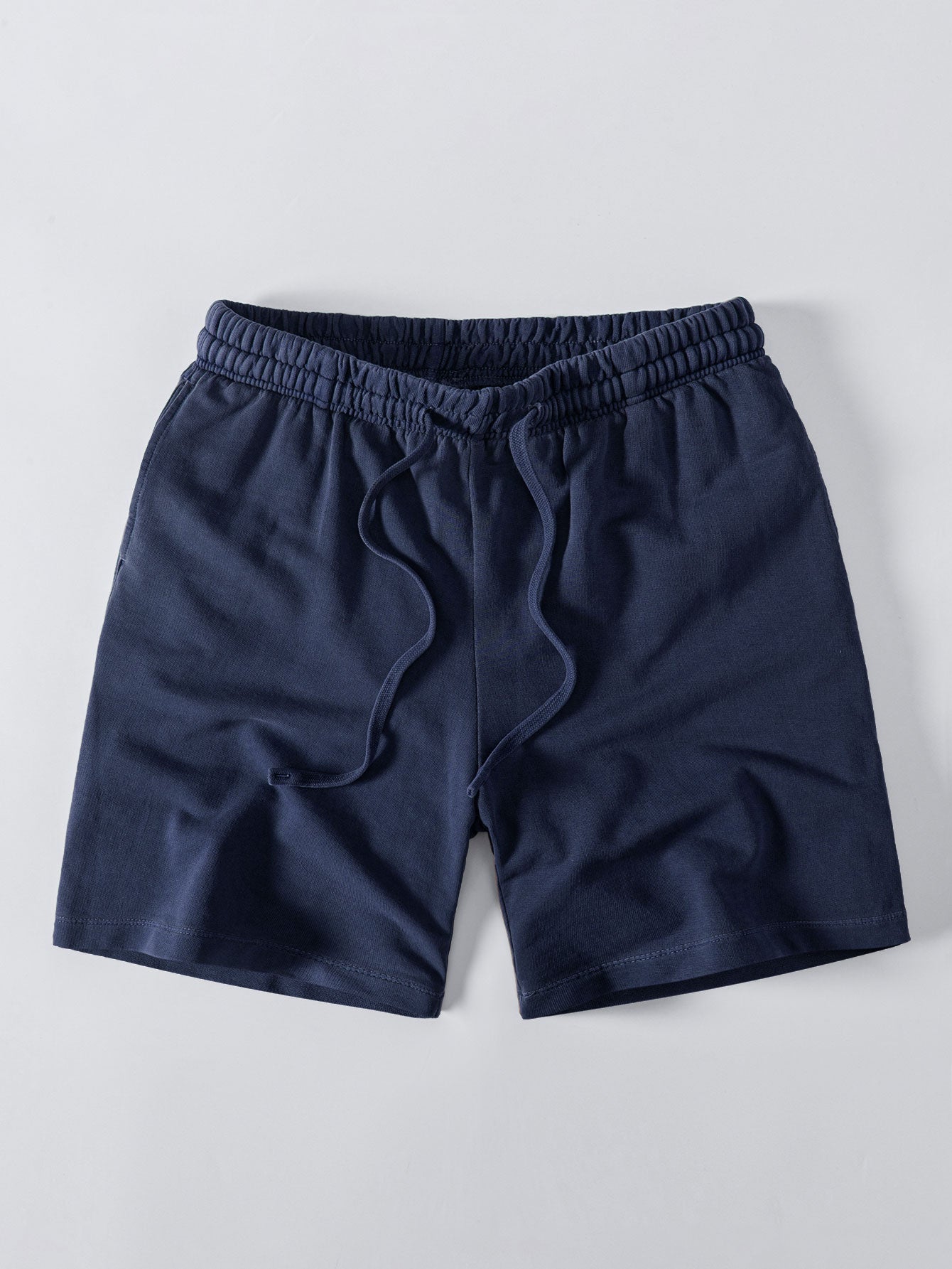 Relax Fit Heavyweight Washed Drop Shoulder T-Shirt & Washed Distressed Drawstring Shorts