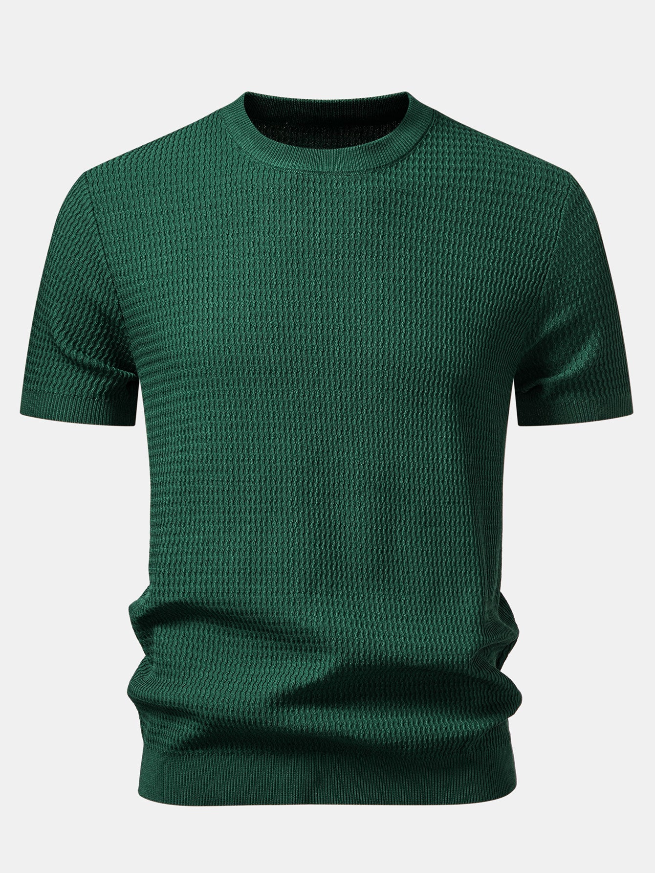 Textured Knit T-Shirt