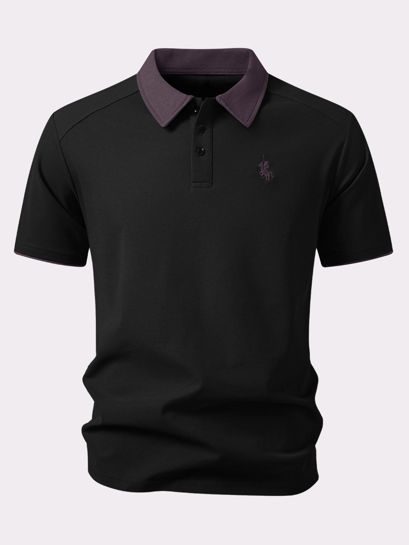Contrast Collar Polo