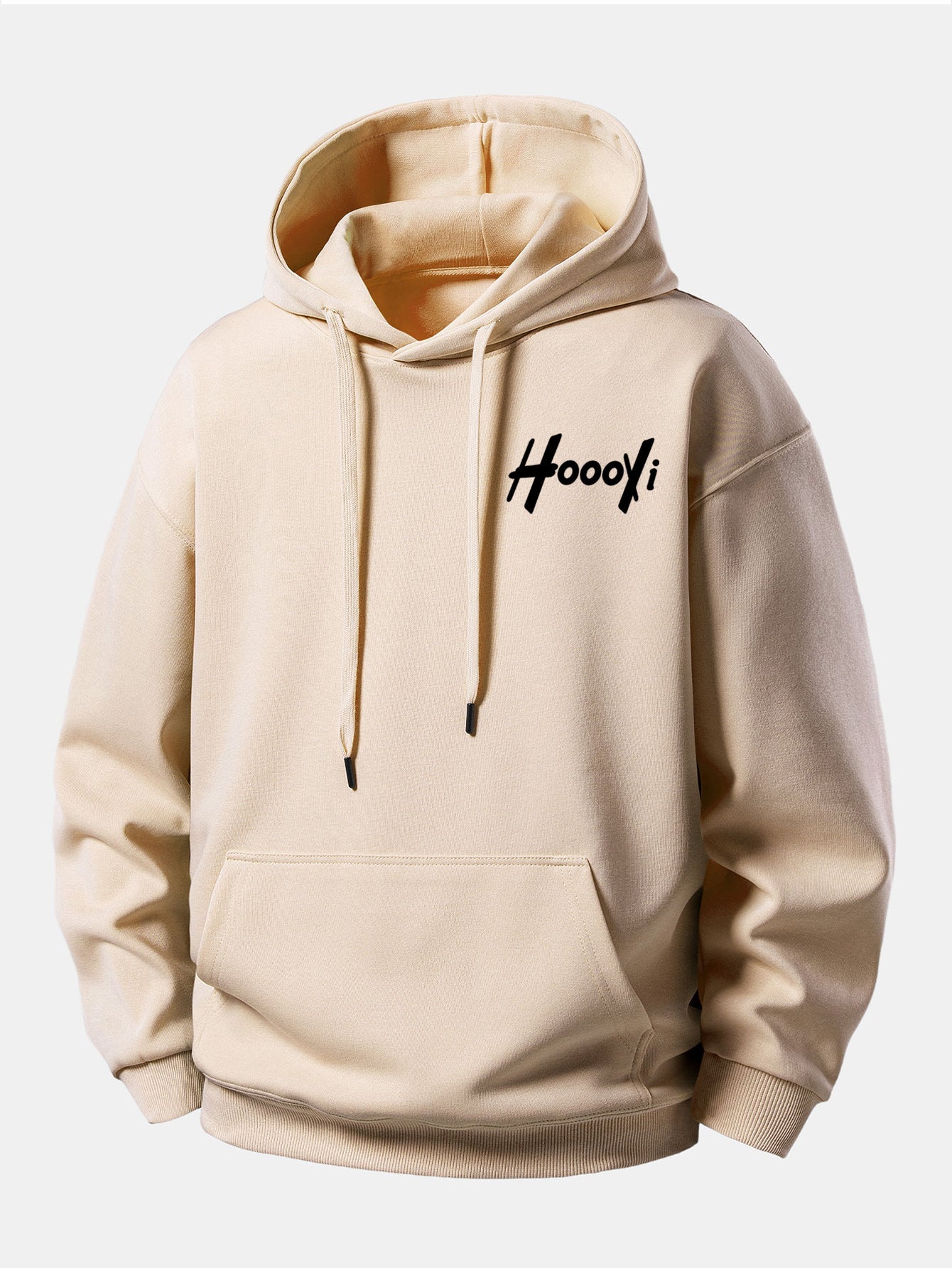 Hoooyi Print Relax Fit Hoodie