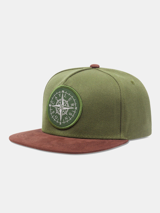 Trendy Hip-hop Compass Embroidered Baseball Cap