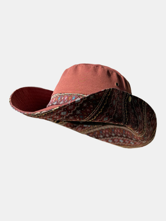 Bohemian-Style Embroidered Sun Hat - Ideal For Music Festivals And Outdoor Wear