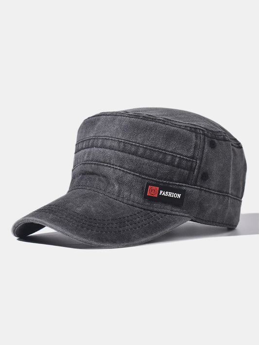 Fashionable Washed Distressed Flat Cap
