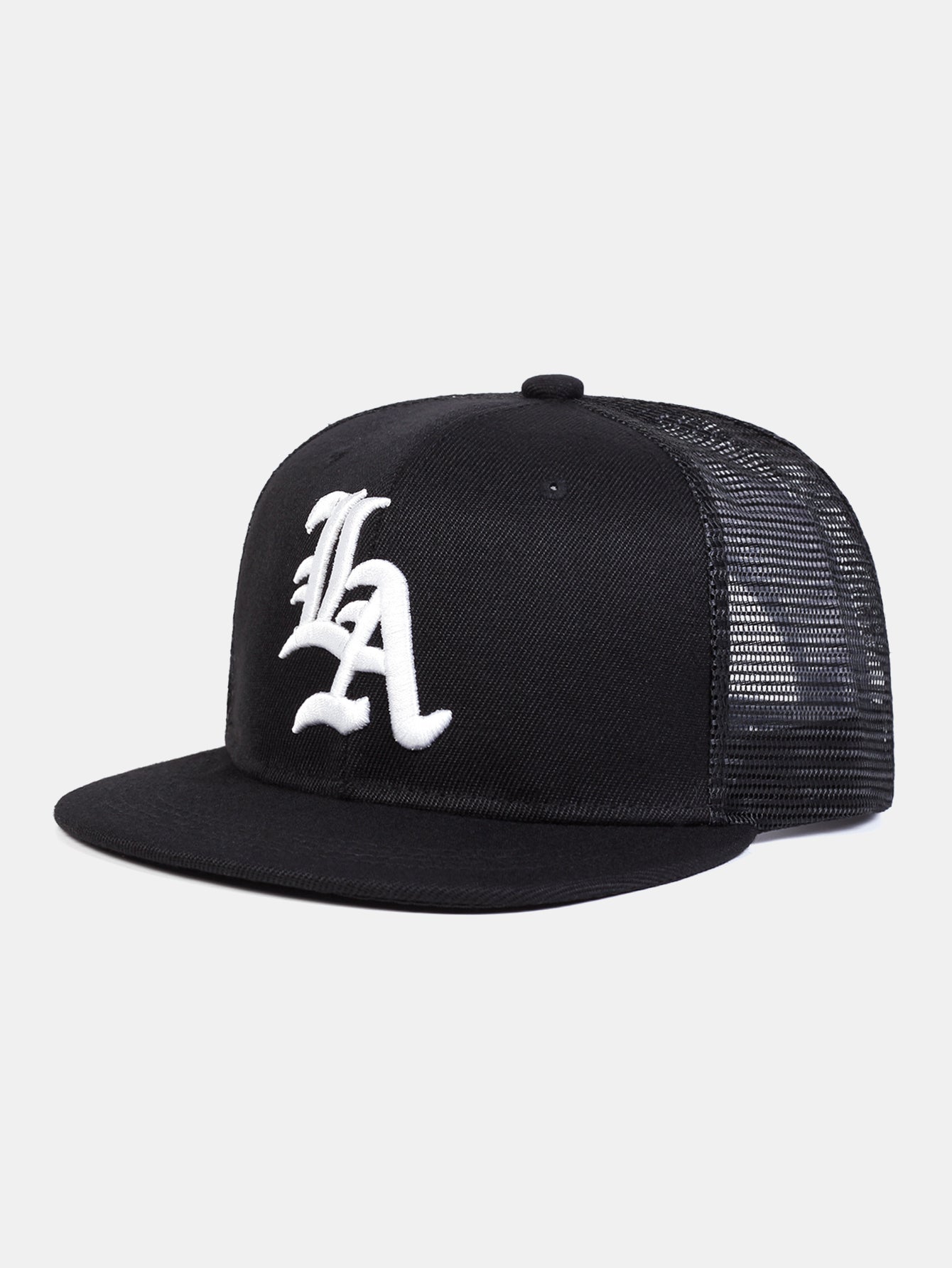 Adjustable Truck Driver Hat With LA Letter Embroidery