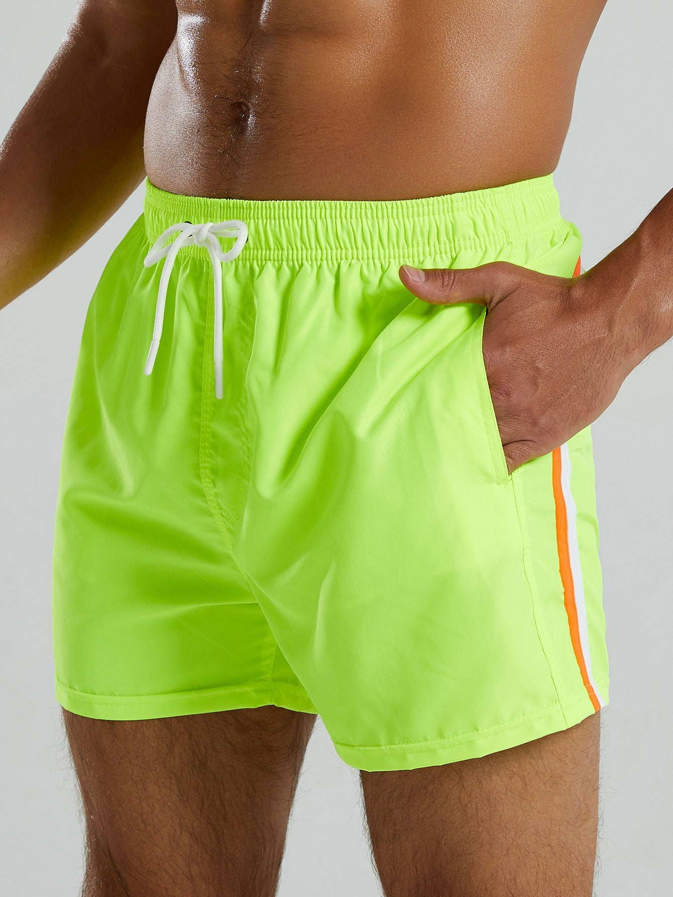 Contrast Trim 3" Swim Shorts