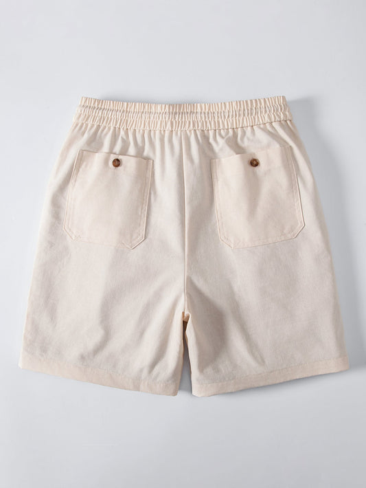 Linen Drawstring Shorts